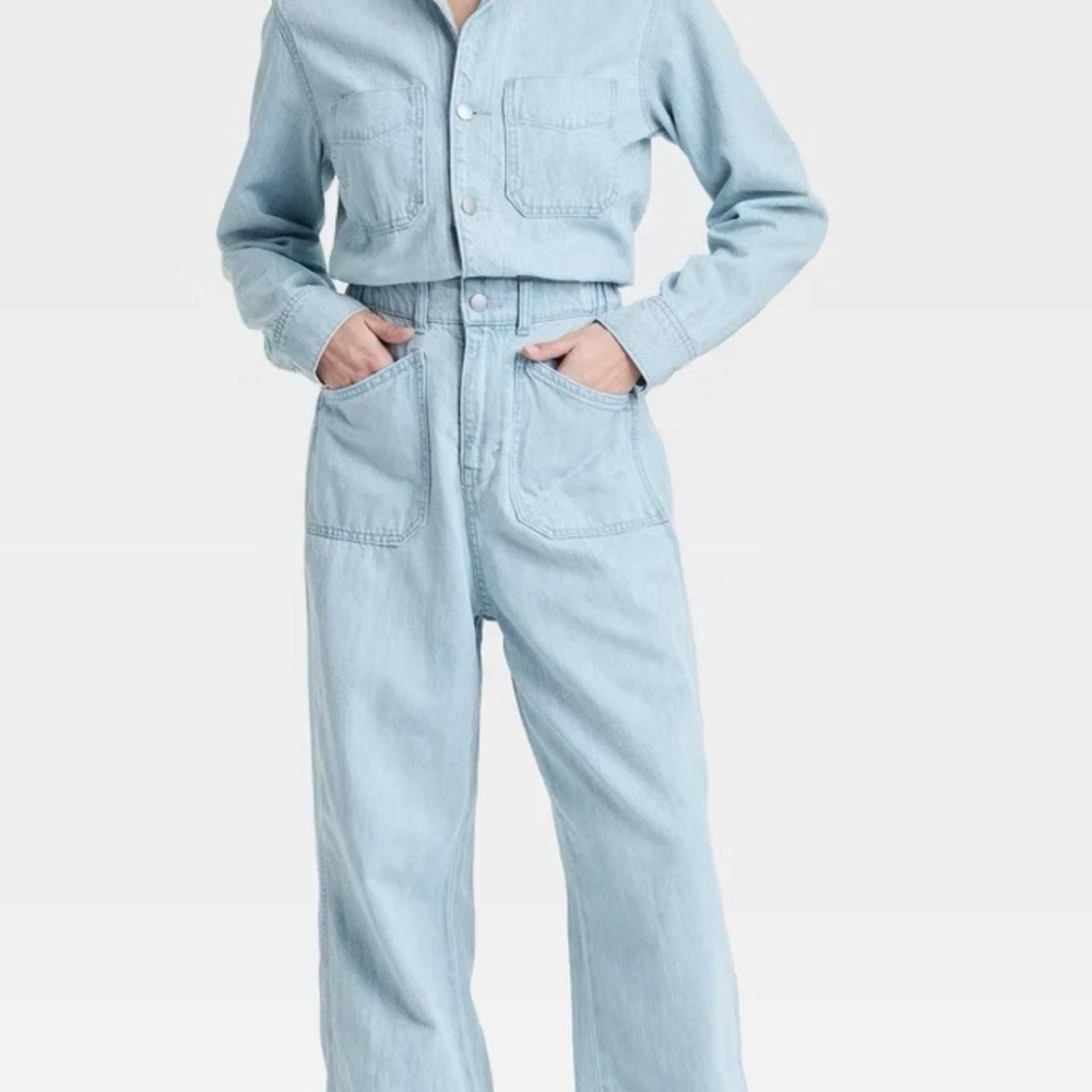 Women's Denim Baggy Jumpsuit - Universal Thread
